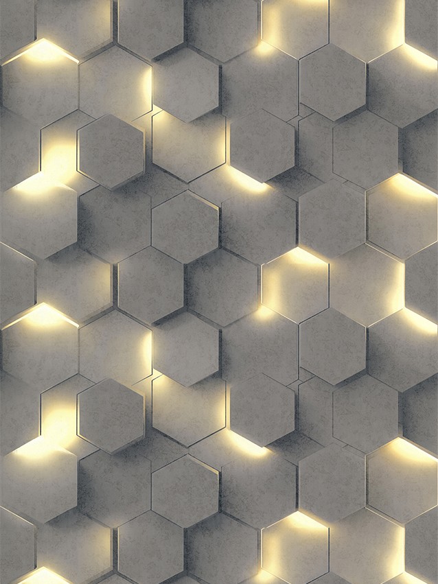 Обои Аспект 70669-42 Гексагон ГТ ФО (6) (Ф)