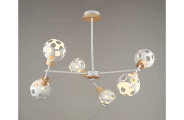 Люстра  1087/6 WT WOOD (4)