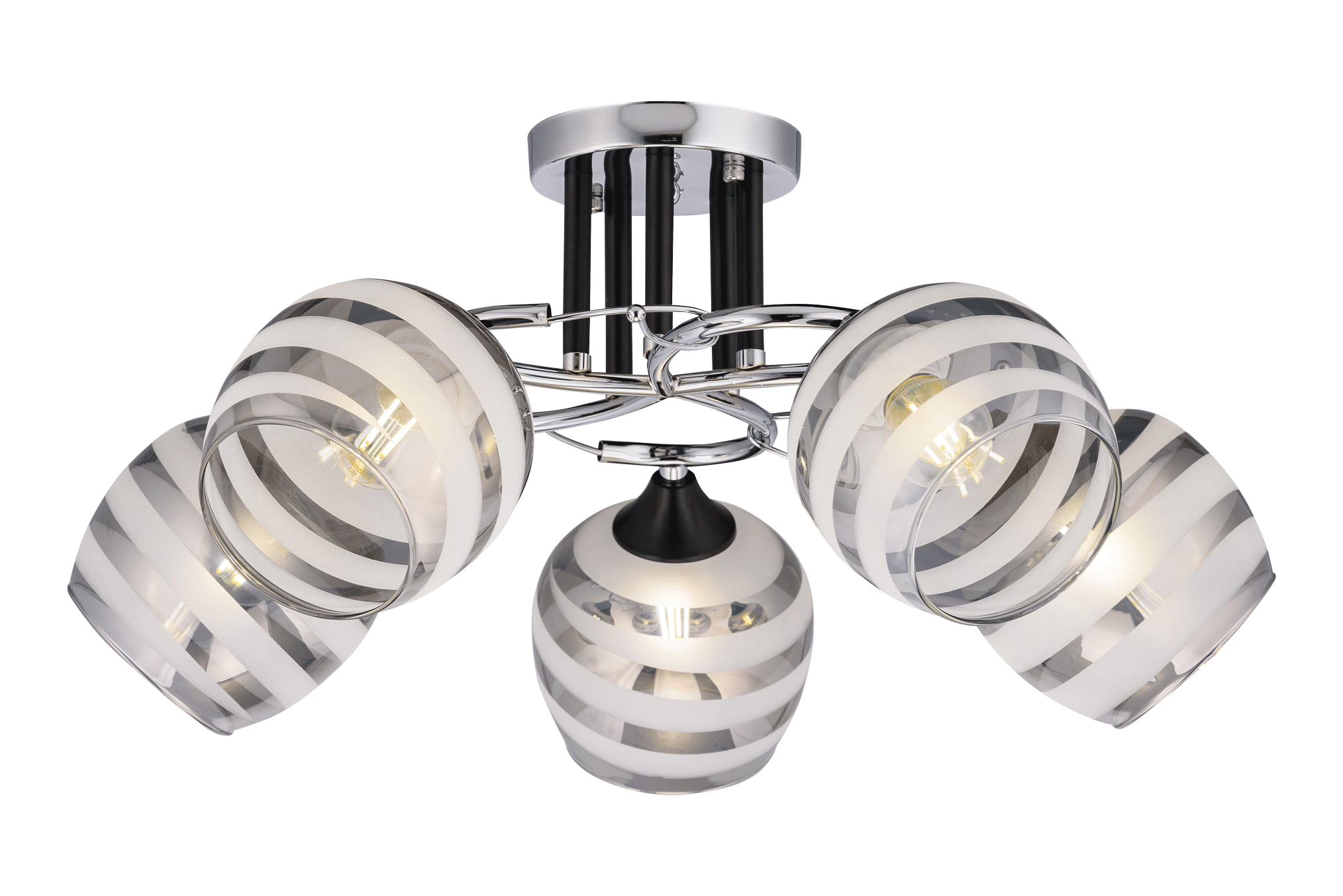 Люстра  3789/5 CH+BK (2)