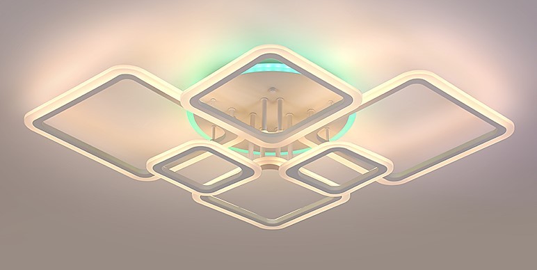 Люстра  3012/2*3 (3012/6) WT+RGB (1)