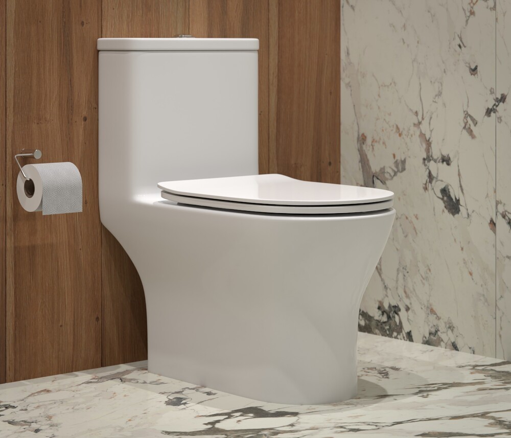 Монолит  SM9618 безободковый, сиденье ДП (с гофрой и подводкой)