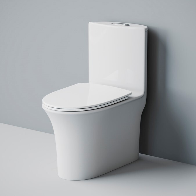 Монолит  SM9612,безободковый,тонкое сиденье ДП (с гофрой и подводкой)