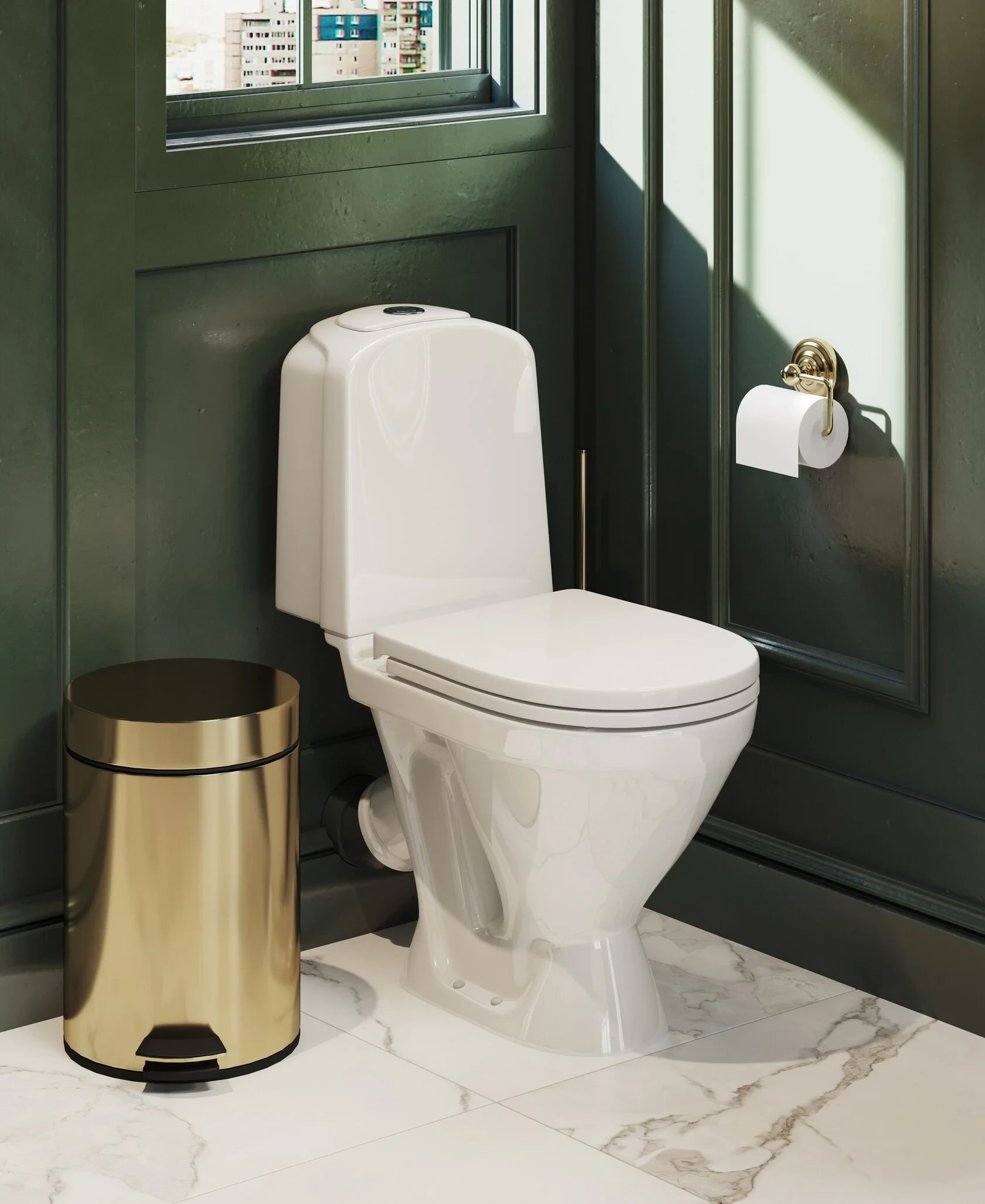 Унитаз компакт Classic-Comfort Белый /SanitaLux/