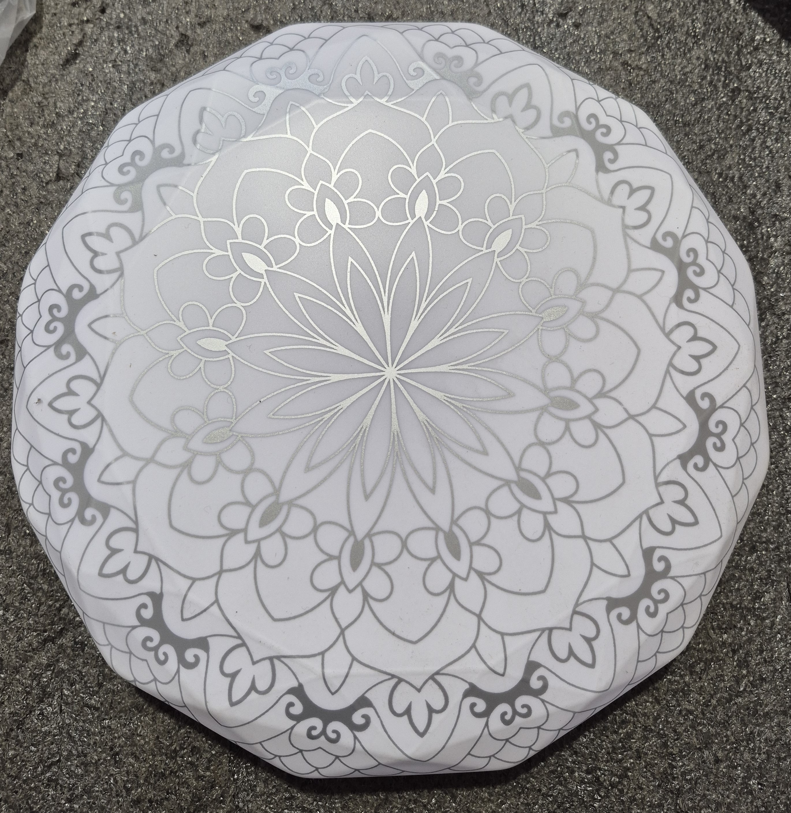 Светильник Пейсли серый LED 24W 6400К 230мм