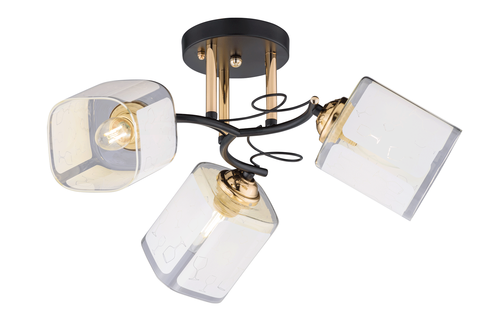 Люстра  74378/3 GOLD+ BLACK (4)