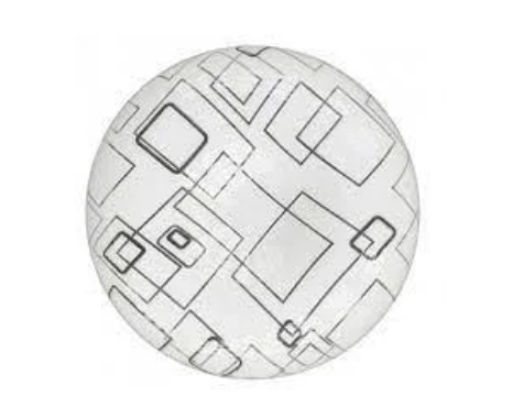 Светильник яблоко Квадрат LED 24W 6400К 350мм 